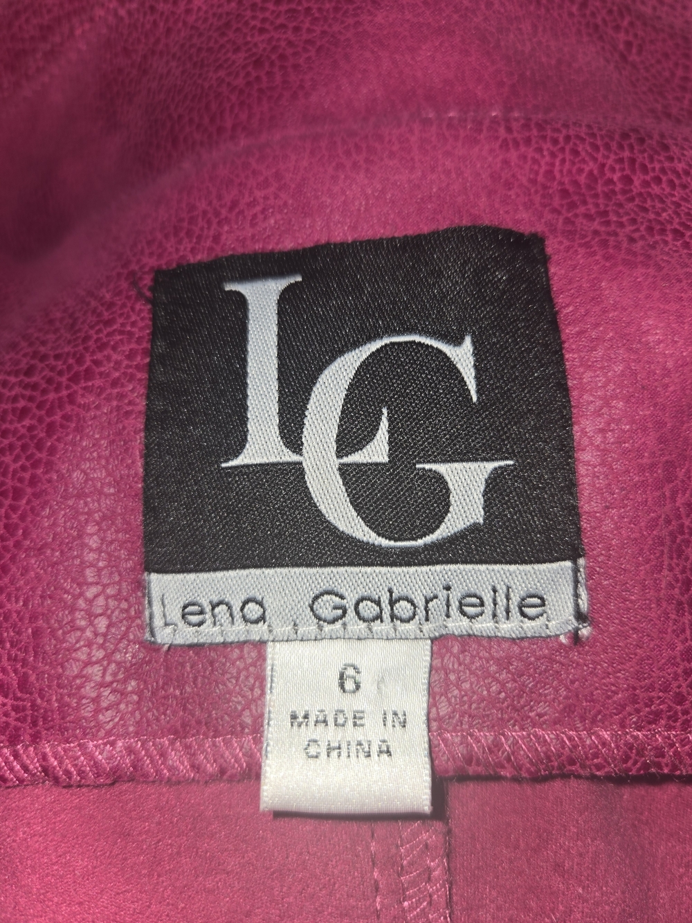 LG Pink Studded Moto Faux Leather Jacket With Zipper Accents- Women's Size 6 - Picture 12 of 15